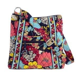 Vera Bradley pink blue floral hipster bag